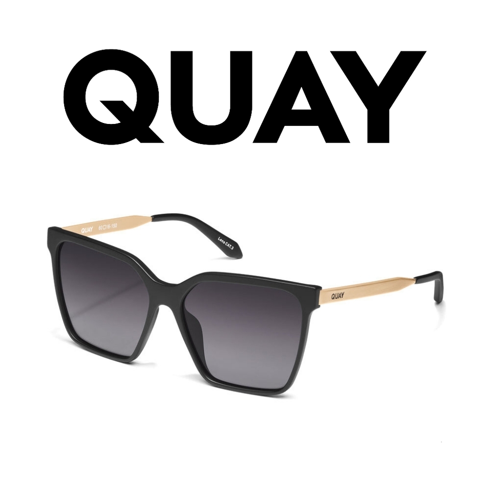 QUAY AUSTRALIA 🖤 Level Up Remixed- Matte Black/Smoke Polarized - Picture 4 of 10